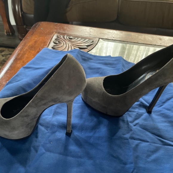 Yves Saint Laurent size 37 gray shoes very beautiful - Picture 4 of 6